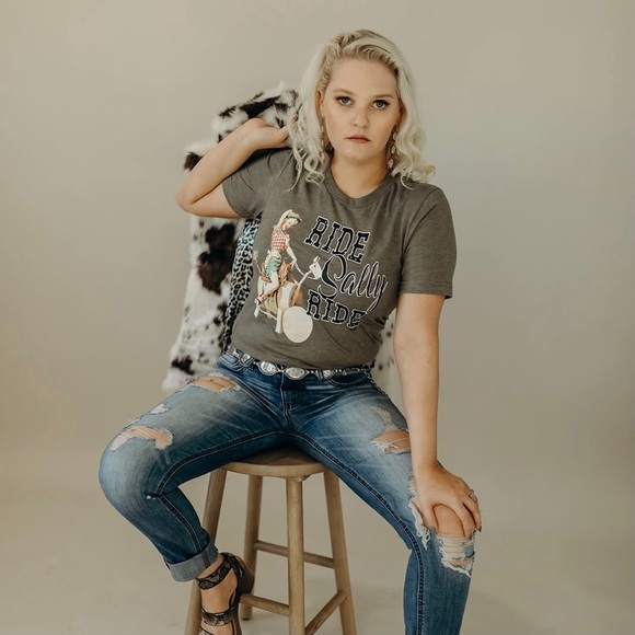 RIDE SALLY RIDE Western Graphic Tee - Picture 3 of 5